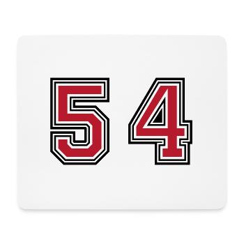 54 Number Symbol - Mouse Pad (horizontal) - white - Front