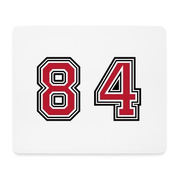 84 Symbole numérique - Tapis de souris (format paysage) - blanc - Devant