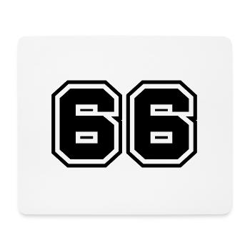 66 number symbol - Mouse Pad (horizontal) - white - Front