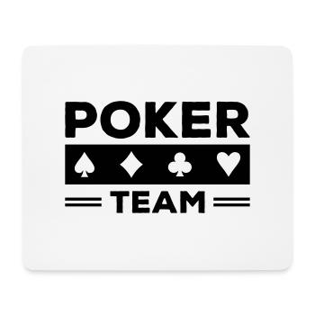 poker team - Mouse Pad (horizontal) - white - Front
