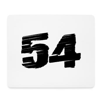 54 Number jersey - Mouse Pad (horizontal) - white - Front