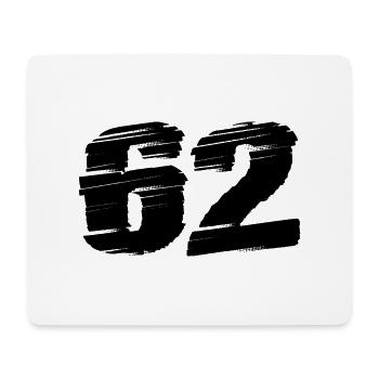 62 Number jersey - Mouse Pad (horizontal) - white - Front