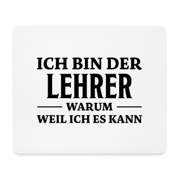 Lehrer Spruch Unterricht Lustiges Lehrer Geschenk - Mousepad (Querformat) - Weiß - Vorne