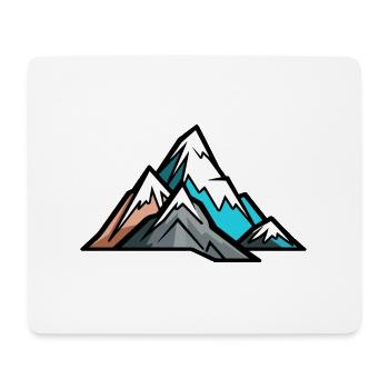 Symbole de l’alpiniste des montagnes - Tapis de souris (format paysage) - blanc - Devant