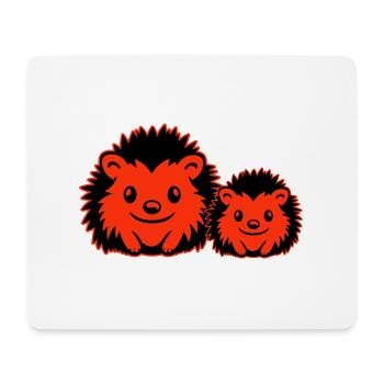 Igel Comic Niedlich - Mousepad (Querformat) - Weiß - Vorne