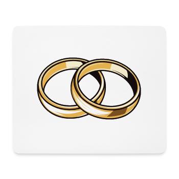 Wedding Rings Wedding - Mouse Pad (horizontal) - white - Front