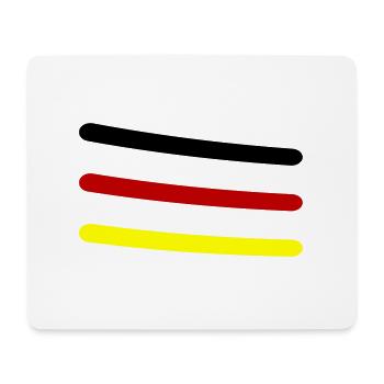 Ligne Allemagne - Tapis de souris (format paysage) - blanc - Devant