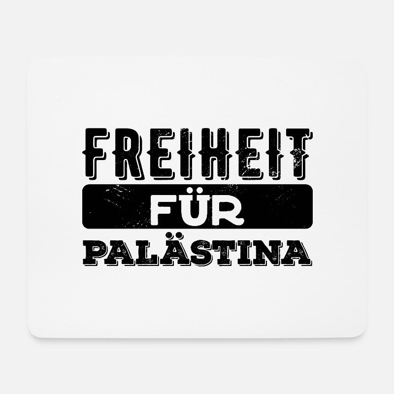 Freiheit für Palästina - Mousepad (Querformat) - Weiß