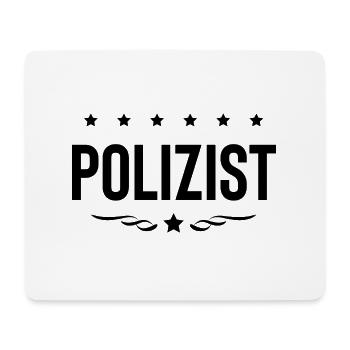 Police officer profession - Mouse Pad (horizontal) - white - Front