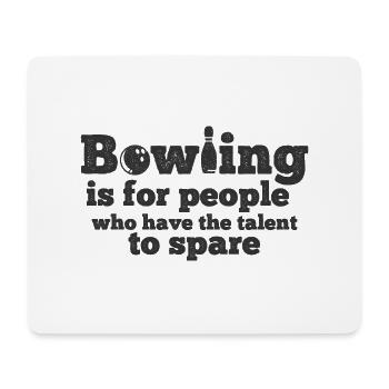 Bowling - Mousepad (Querformat) - Weiß - Vorne