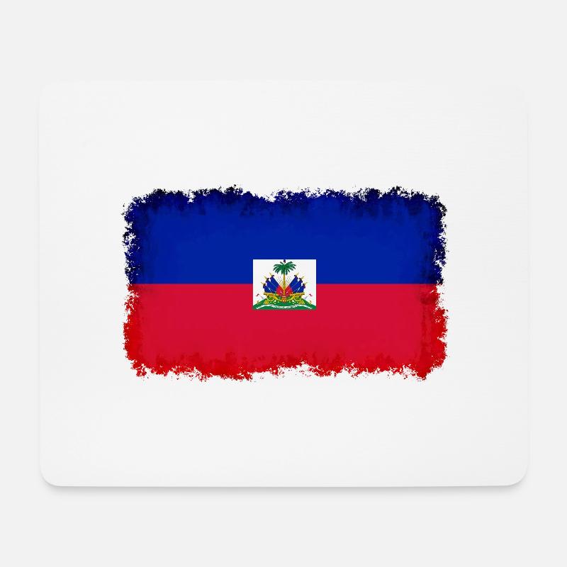 Haïti - Tapis de souris (format paysage) - blanc
