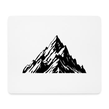 Mountains Symbol Silhouette Nature - Mouse Pad (horizontal) - white - Front