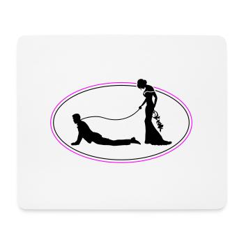 Hochzeit Brautpaar Leine - Mousepad (Querformat) - Weiß - Vorne