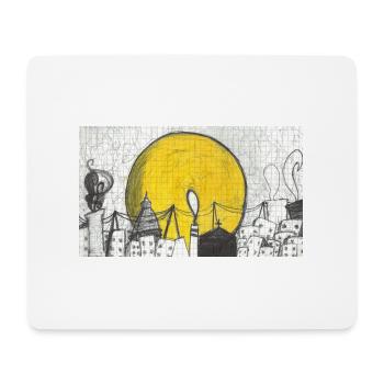 Magisches Turin - Mousepad (Querformat) - Weiß - Vorne