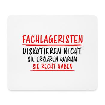 Fachlagerist Stablerfahrer Lustige Spruch Geschenk - Mousepad (Querformat) - Weiß - Vorne