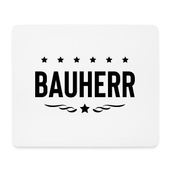 Bauherr Haus Bau - Mousepad (Querformat) - Weiß - Vorne