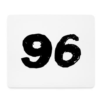 96 Maillot numéro - Tapis de souris (format paysage) - blanc - Devant