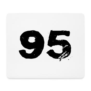 95 Number jersey - Mouse Pad (horizontal) - white - Front