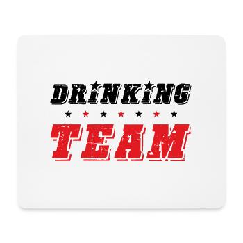 Drinking Team - Mouse Pad (horizontal) - white - Front