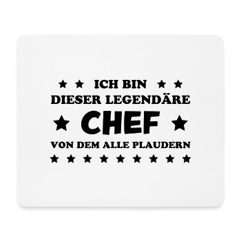 Chef Lustiger Spruch Arbeit Beruf Chef Geschenk - Mousepad (Querformat) - Weiß - Vorne