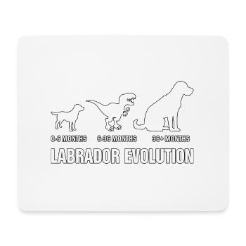 Évolution du Labrador - Tapis de souris (format paysage) - blanc - Devant
