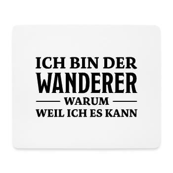 Wanderer Spruch Outdoor Lustiges Wandern Geschenk - Mousepad (Querformat) - Weiß - Vorne