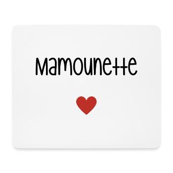 Mamounette idée cadeau - Tapis de souris (format paysage) - blanc - Devant
