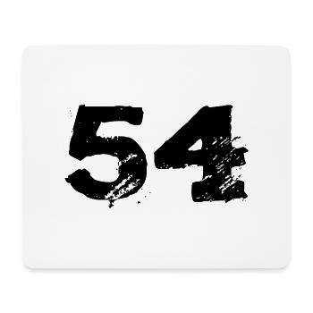 54 Number jersey - Mouse Pad (horizontal) - white - Front