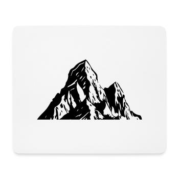 Symbole montagne nature - Tapis de souris (format paysage) - blanc - Devant