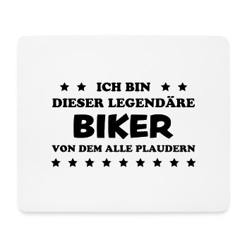 Biker Spruch Bike Fahrrad Motorrad Biker Geschenk - Mousepad (Querformat) - Weiß - Vorne