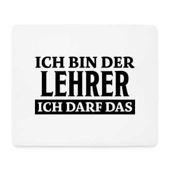 Lehrer Spruch Unterricht Lustiges Lehrer Geschenk - Mousepad (Querformat) - Weiß - Vorne