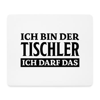 Tischler Spruch Beruf Lustiges Tischler Geschenk - Mousepad (Querformat) - Weiß - Vorne