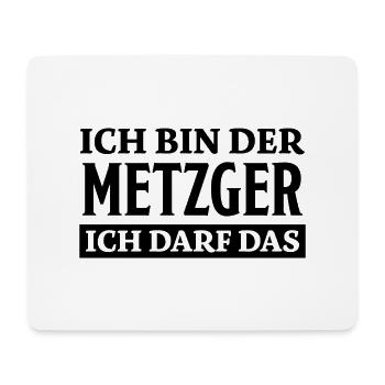 Metzger Spruch Fleischer Lustiges Metzger Geschenk - Mousepad (Querformat) - Weiß - Vorne