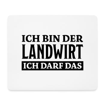 Landwirt Spruch Traktor Lustiges Landwirt Geschenk - Mousepad (Querformat) - Weiß - Vorne