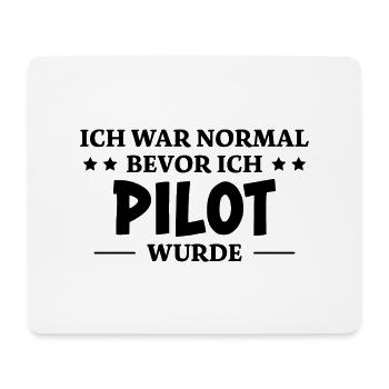Pilot Spruch Flugsport Lustiges Piloten Geschenk - Mousepad (Querformat) - Weiß - Vorne