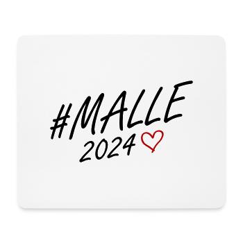 Malle 2024 Herz Reise - Mousepad (Querformat) - Weiß - Vorne