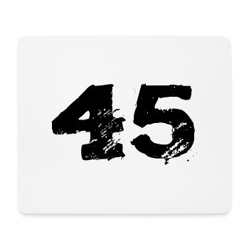 45 Number jersey - Mouse Pad (horizontal) - white - Front