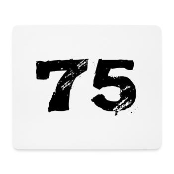 75 Number jersey - Mouse Pad (horizontal) - white - Front