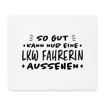 LKW Fahrerin Fun Spruch Lastwagenfahrerin Geschenk - Mousepad (Querformat) - Weiß - Vorne