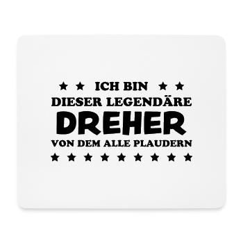 Dreher Fun Spruch Drehmaschinen Dreher Geschenk - Mousepad (Querformat) - Weiß - Vorne