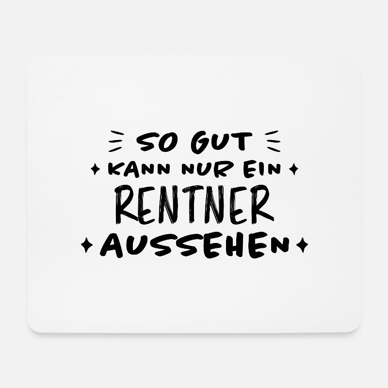 Rentner Lustiger Spruch Rente Ruhestand Geschenk - Mousepad (Querformat) - Weiß