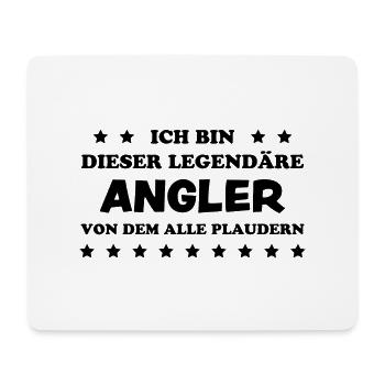 Angler Spruch Angeln Fische Meer Angler Geschenk - Mousepad (Querformat) - Weiß - Vorne