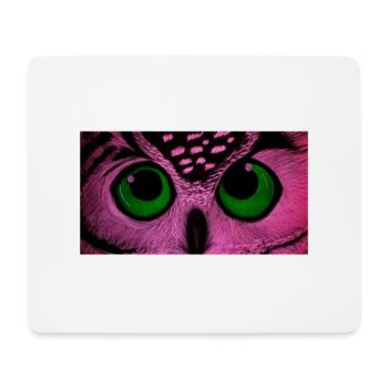 Eule - Mousepad (Querformat) - Weiß - Vorne