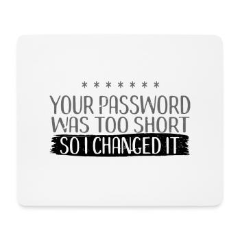 Hacker - Mousepad (Querformat) - Weiß - Vorne