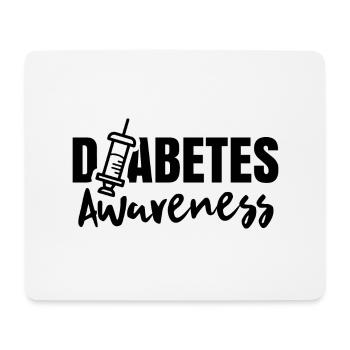 Diabetes Awareness Diabetic Diabetic - Mouse Pad (horizontal) - white - Front