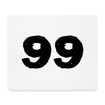 99 Number jersey - Mouse Pad (horizontal) - white - Front