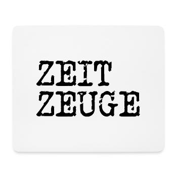 zeitzeuge 1 schwarz - Mousepad (Querformat) - Weiß - Vorne