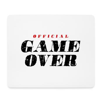 Citation Game Over - Tapis de souris (format paysage) - blanc - Devant