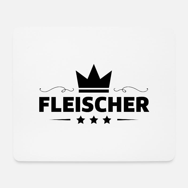 Fleischer Beruf - Mousepad (Querformat) - Weiß