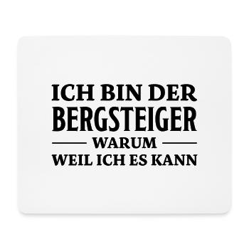 Bergsteiger Spruch Lustiges Bergsteiger Geschenk - Mousepad (Querformat) - Weiß - Vorne